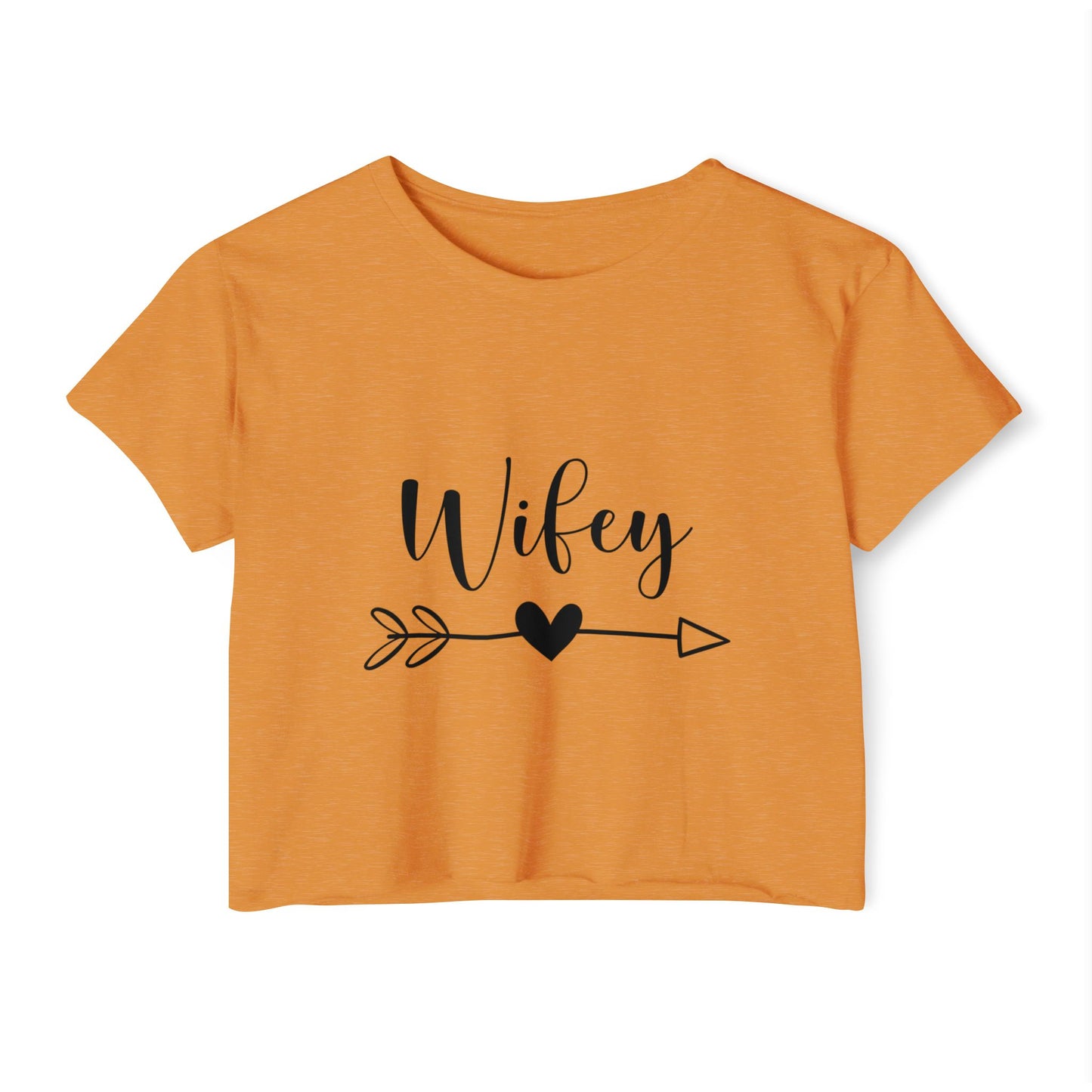 Wifey Festival Crop Top, Women's Crop Tee, Cute Summer Top, Boho Style Shirt, Gift for Her, Anniversary Gift, Trendy Clothing