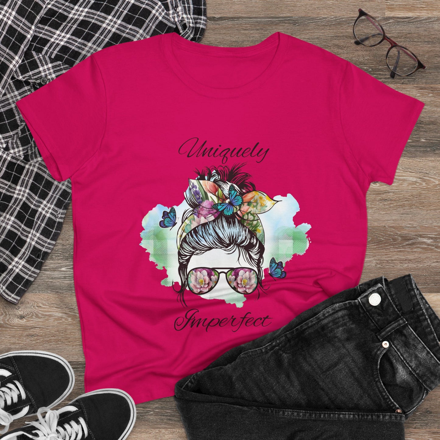 Women's Uniquely Imperfect Graphic Tee - Midweight Cotton Shirt