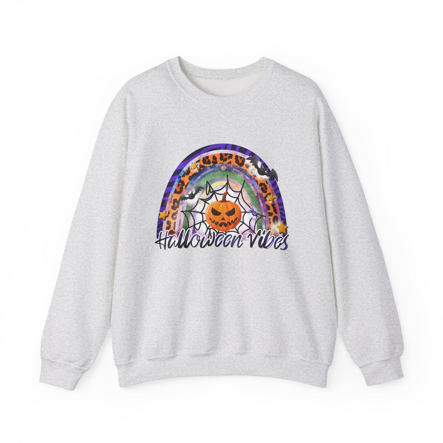 Halloween Vibes Crewneck Sweatshirt | Unisex Autumn Apparel, Cozy Fall Fashion, Halloween Gifts, Spooky Season Outfit, Pumpkin Sweatshirt