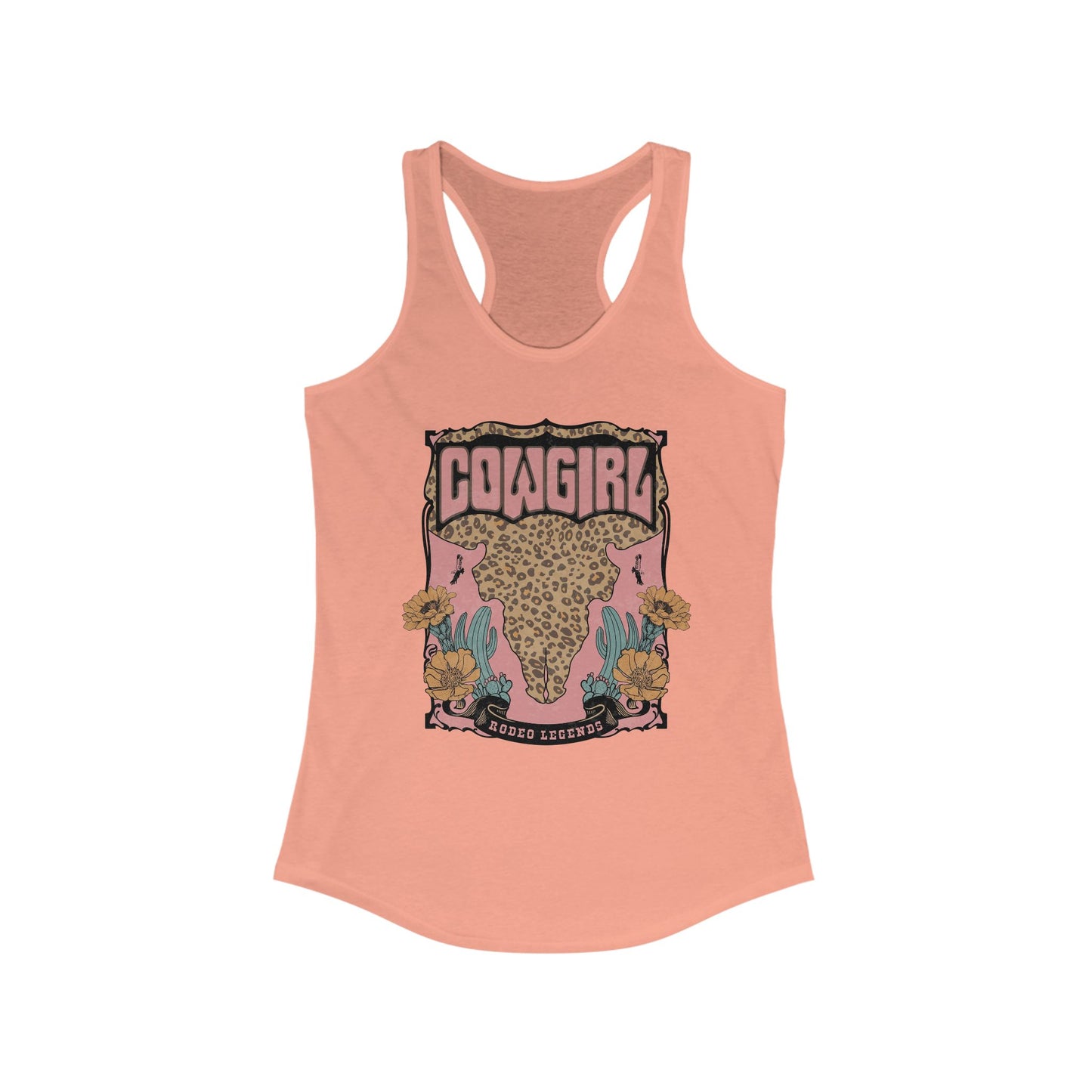 Cowgirl Graphic Racerback Tank - Trendy Western Style for Women