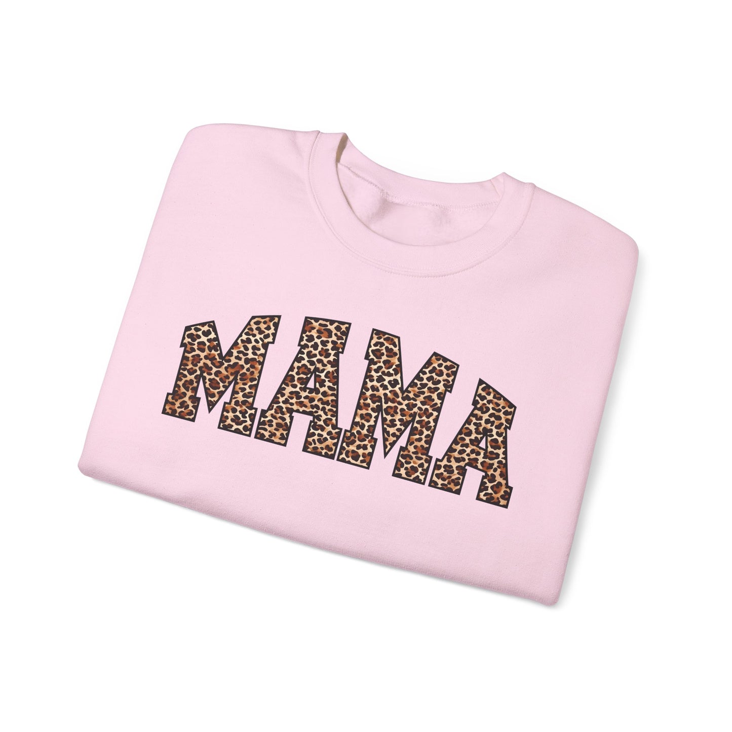 Mama Leopard Print Crewneck Sweatshirt - Unisex Heavy Blend™