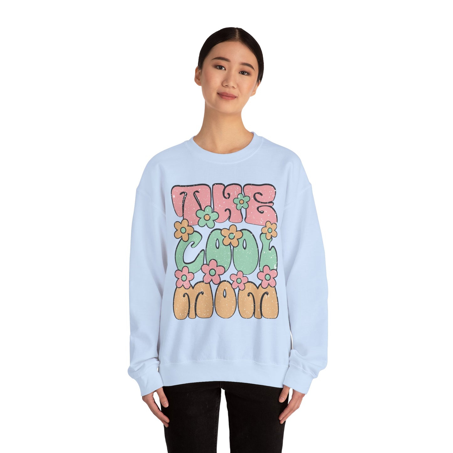 The Cool Mood Floral Graphic Unisex Crewneck Sweatshirt