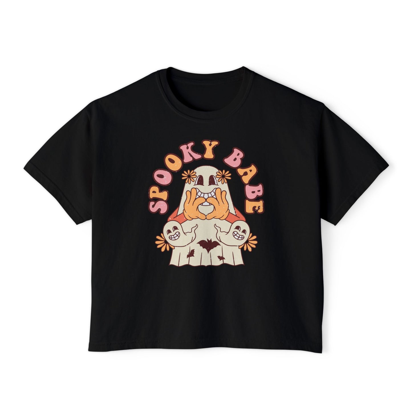 Spooky Babe Women's Boxy Tee | Halloween Shirt, Cute Tee, Graphic Tee, Fall Fashion, Gift for Her
