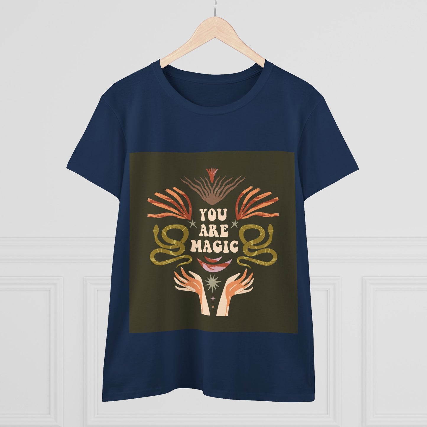 You Are Magic Women's Midweight Cotton Tee, Inspirational T-Shirt, Gifts for Her, Positive Vibes Apparel, Unique Women's Fashion