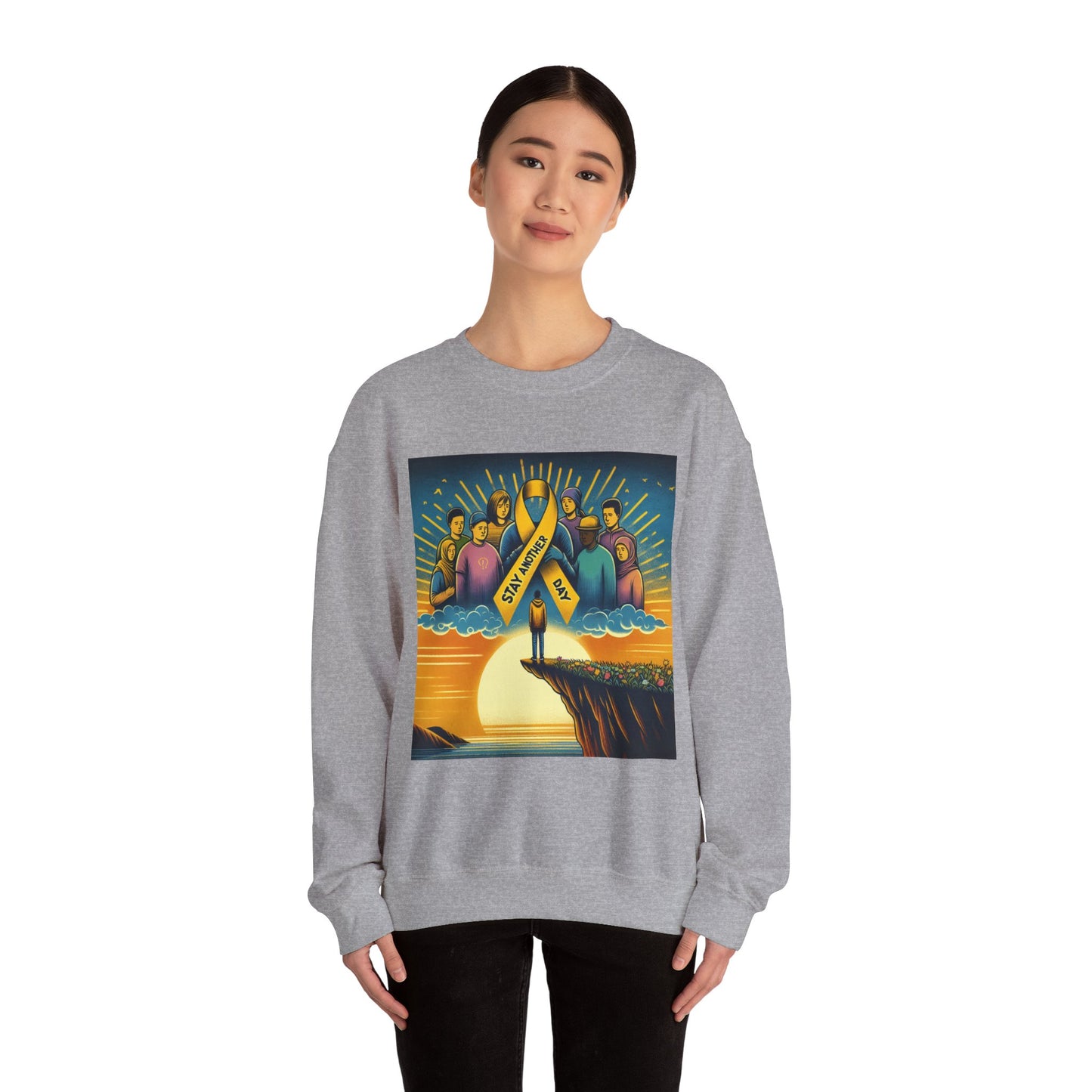 Suicide Prevention Awareness Sweatshirt, Stay Another Day, You Matter, Mental Health Support, Crewneck Jumper, Unisex Hoodie