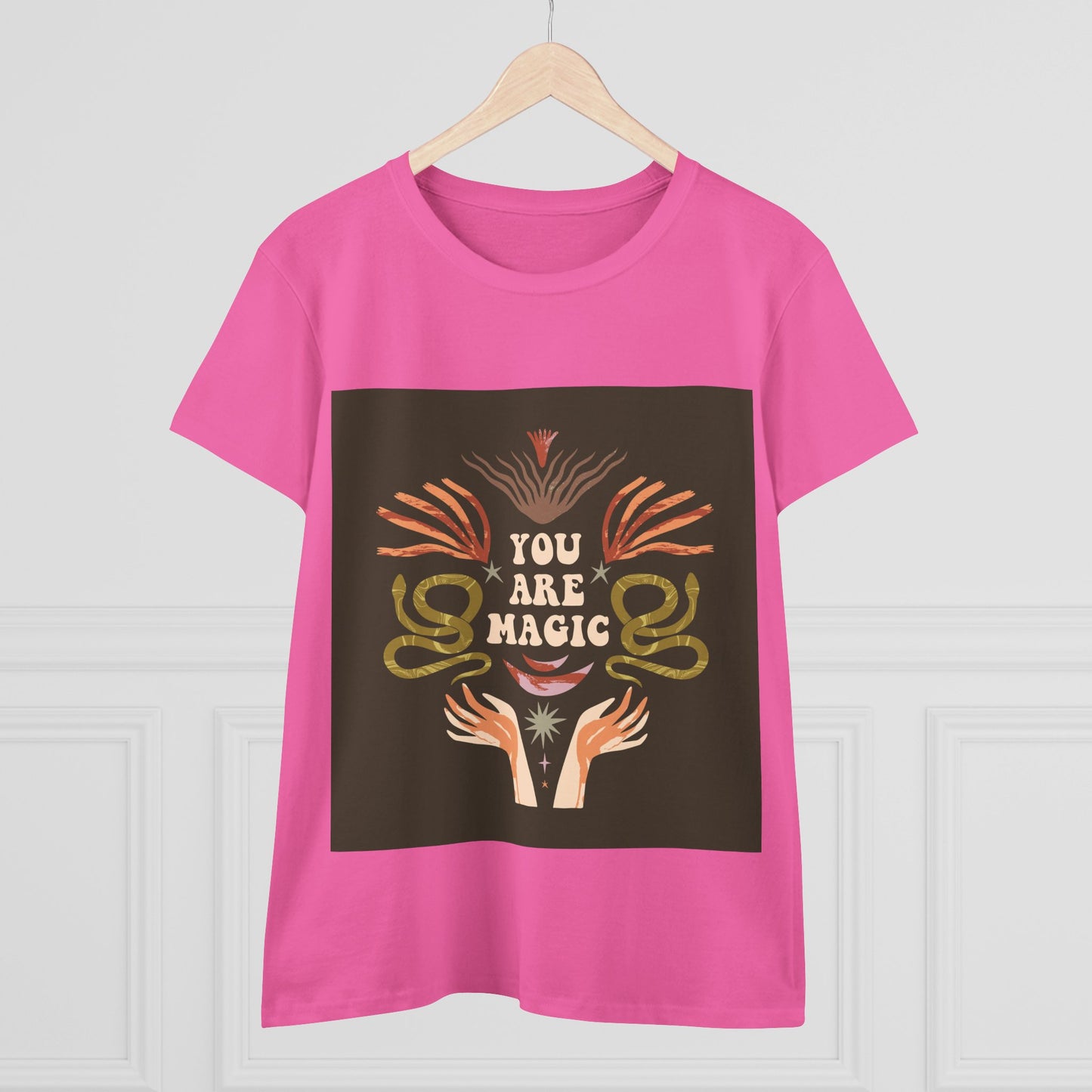 You Are Magic Women's Midweight Cotton Tee, Inspirational T-Shirt, Gifts for Her, Positive Vibes Apparel, Unique Women's Fashion