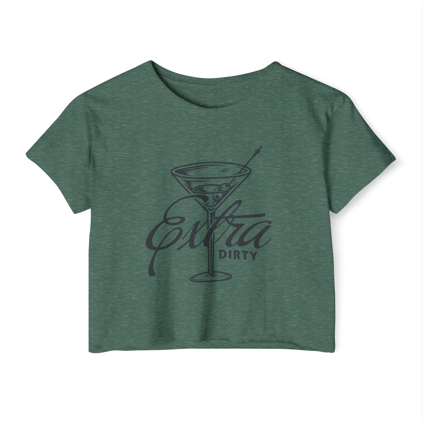 Extra Dirty Cocktail Festival Crop Top | Fun Women's Apparel, Summer Party Shirt, Drink Lover's Top, Gift for Her, Festival Wear