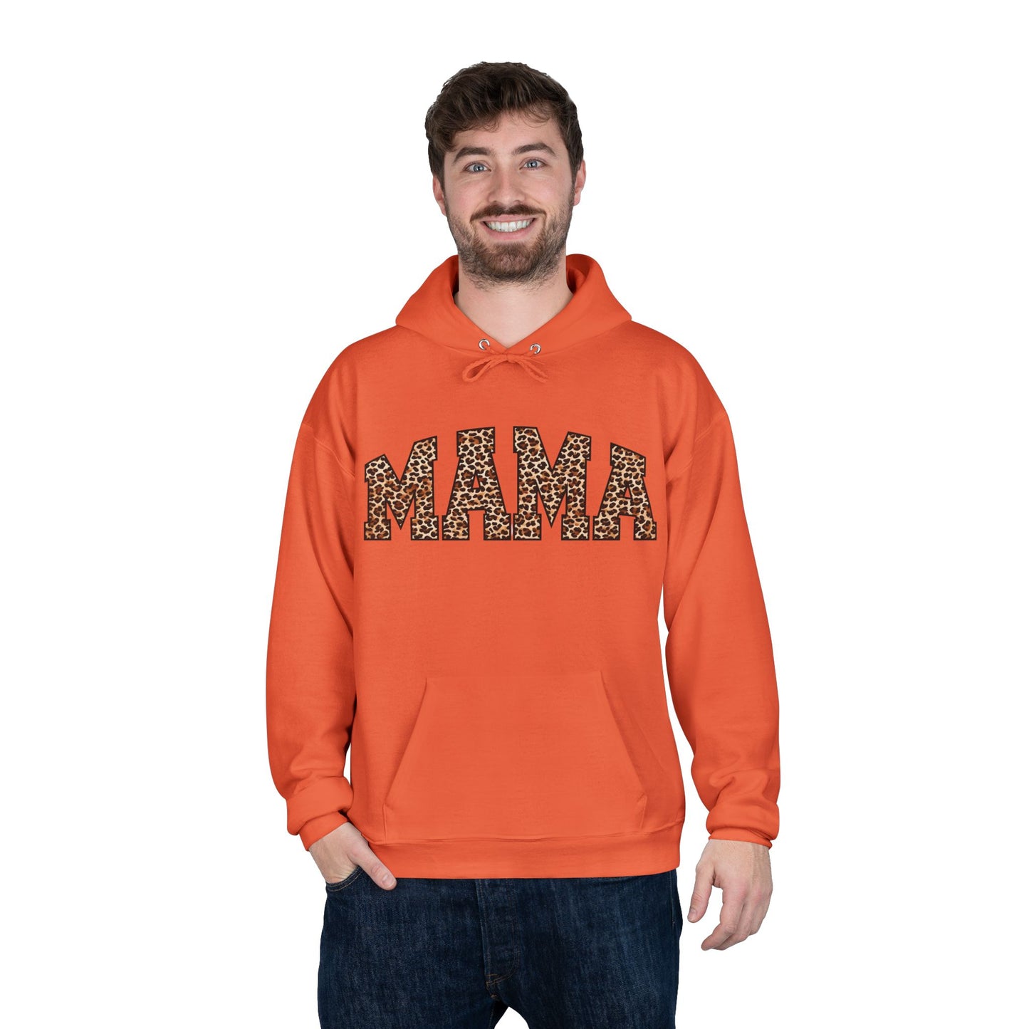 Leopard Print Mama Hoodie - Unisex EcoSmart® Pullover Sweatshirt