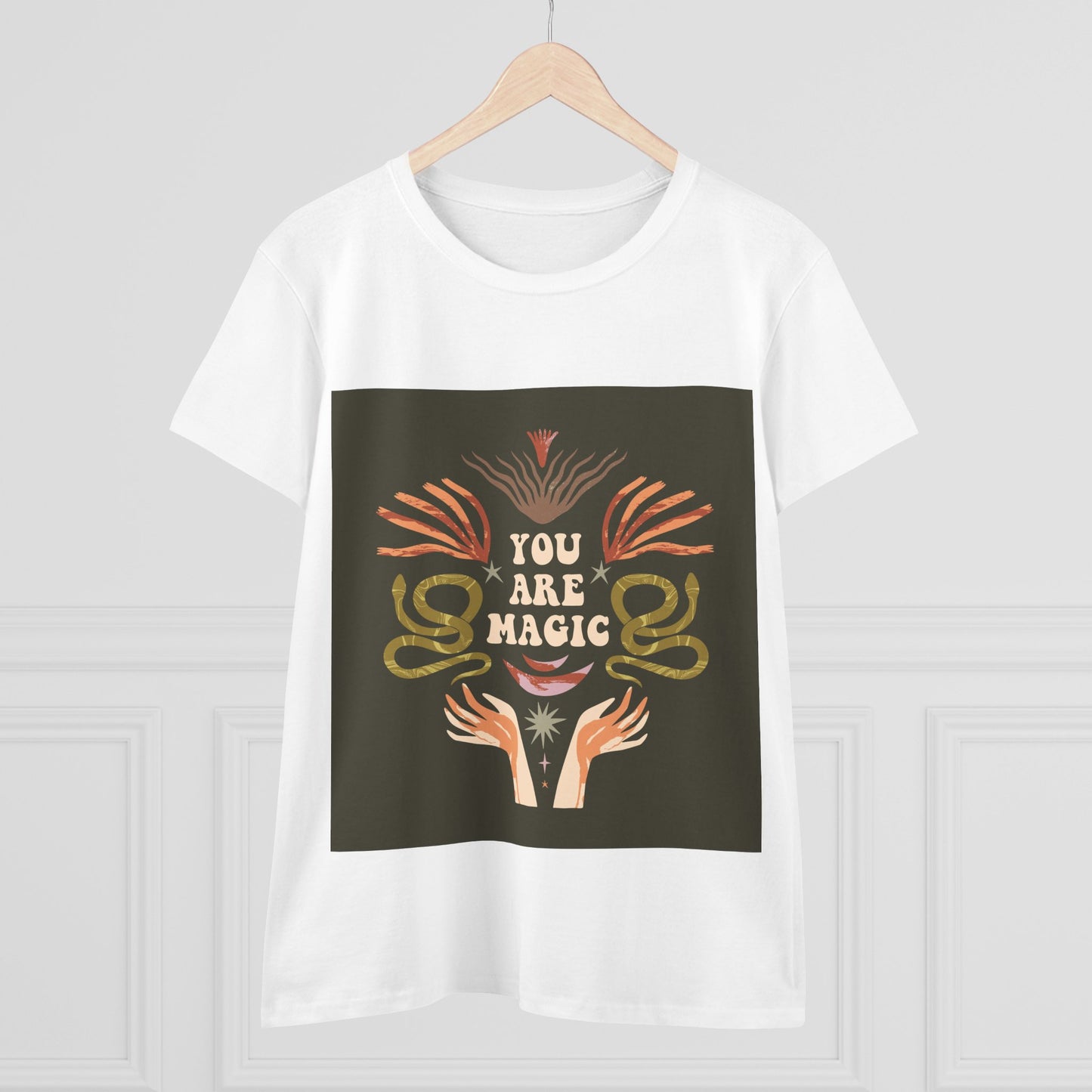 You Are Magic Women's Midweight Cotton Tee, Inspirational T-Shirt, Gifts for Her, Positive Vibes Apparel, Unique Women's Fashion
