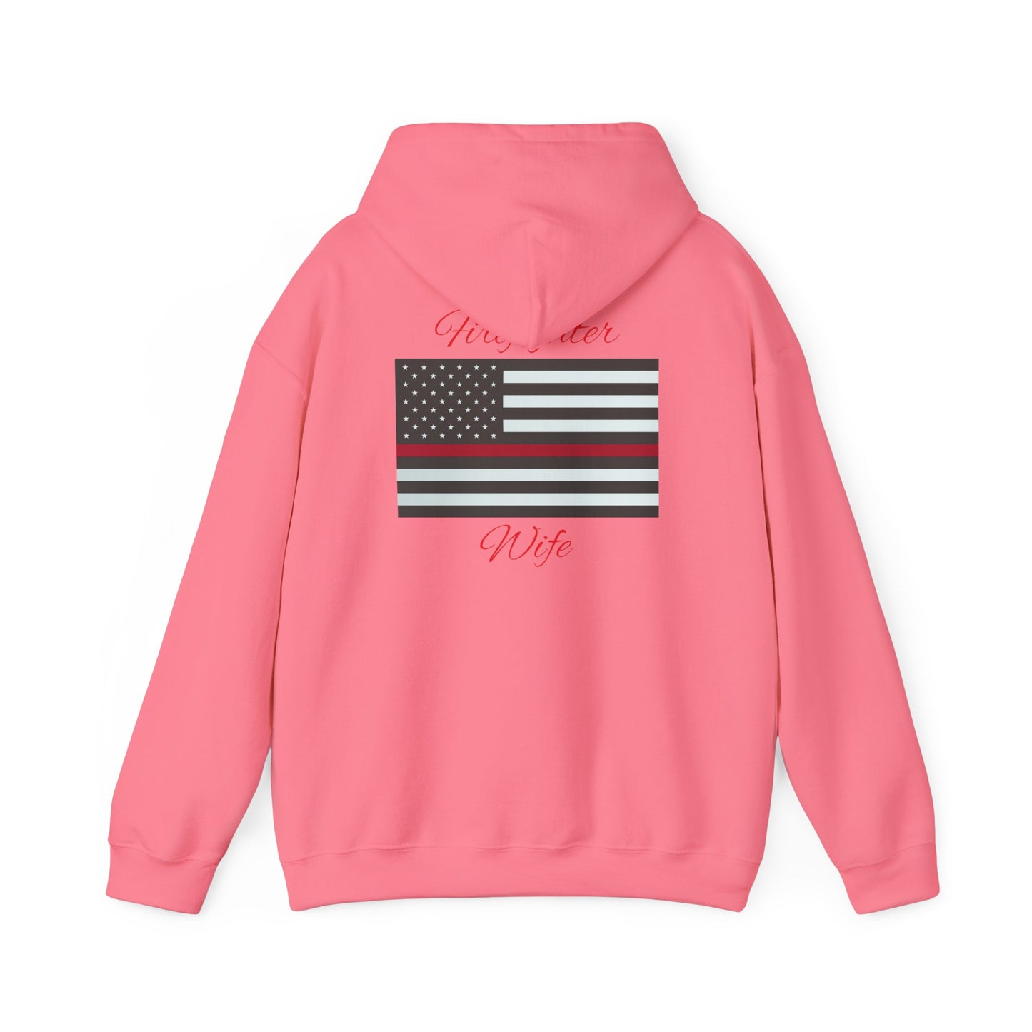 Firefighter Wife Hooded Sweatshirt - Unisex Heavy Blend™ - Support & Honor