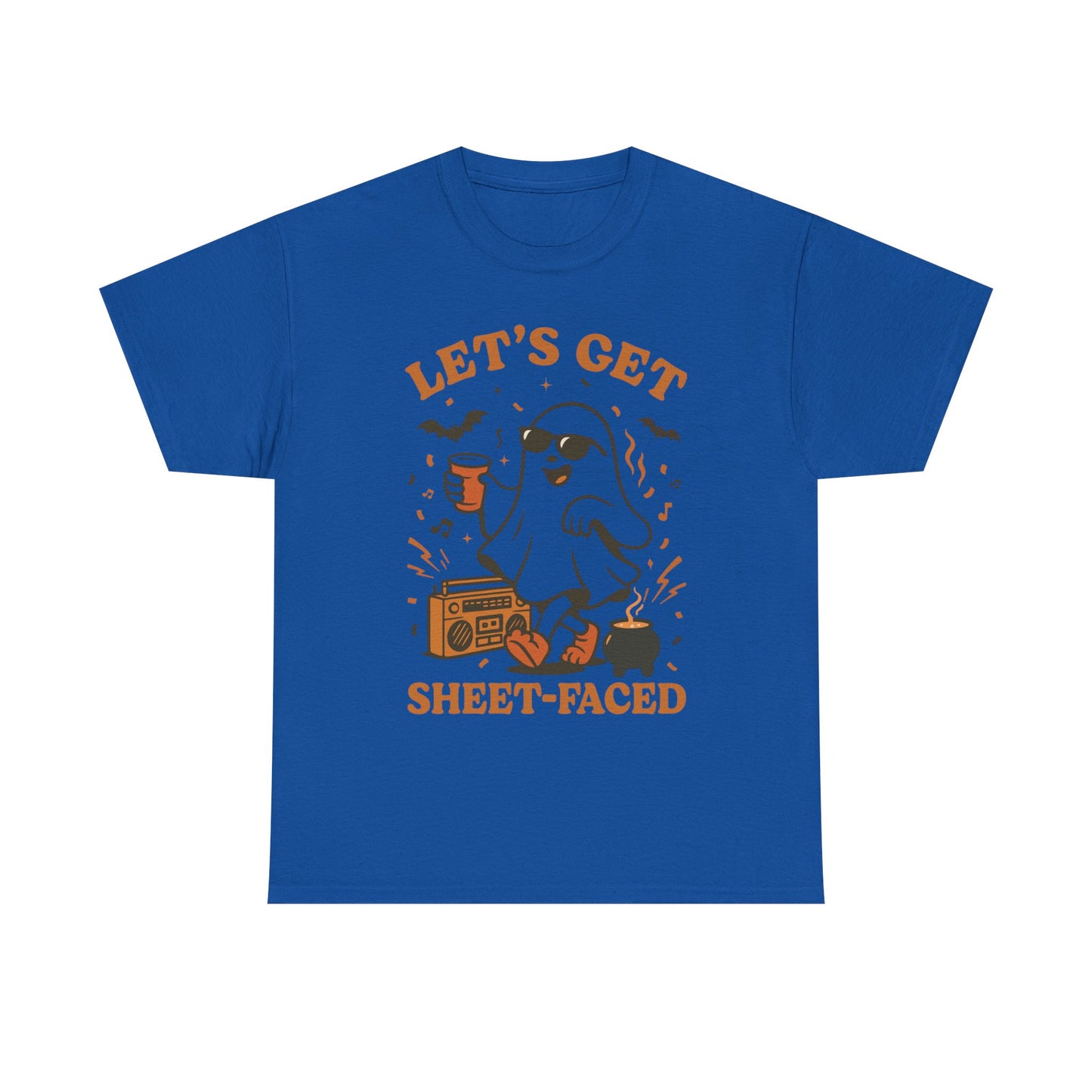 Ghost Party Tee, Halloween Shirt, Unisex Heavy Cotton Tee, Fun Graphic T-Shirt, Casual Wear, October Festivity Apparel