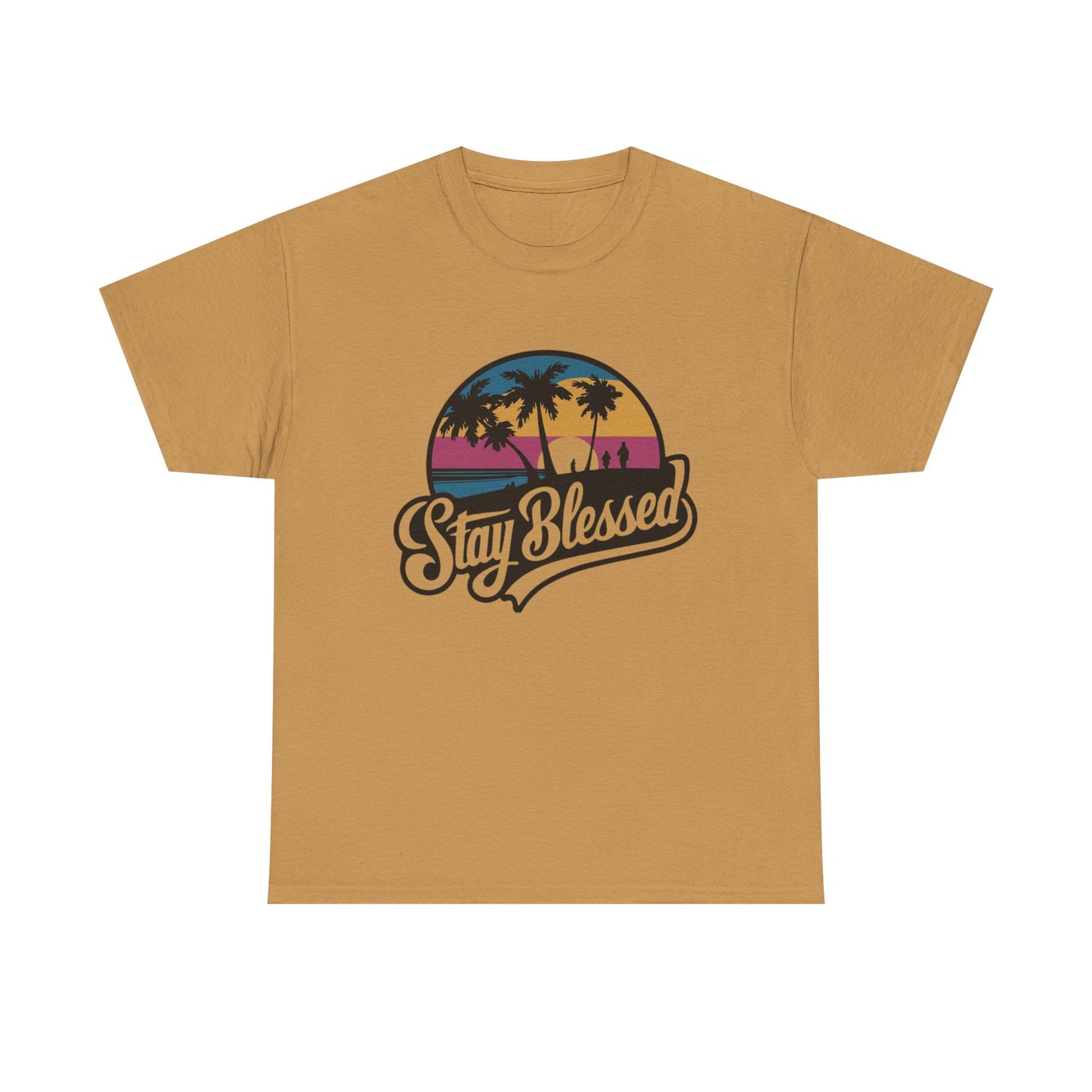 Stay Blessed Unisex Heavy Cotton Tee – Casual Comfort for Positive Vibes