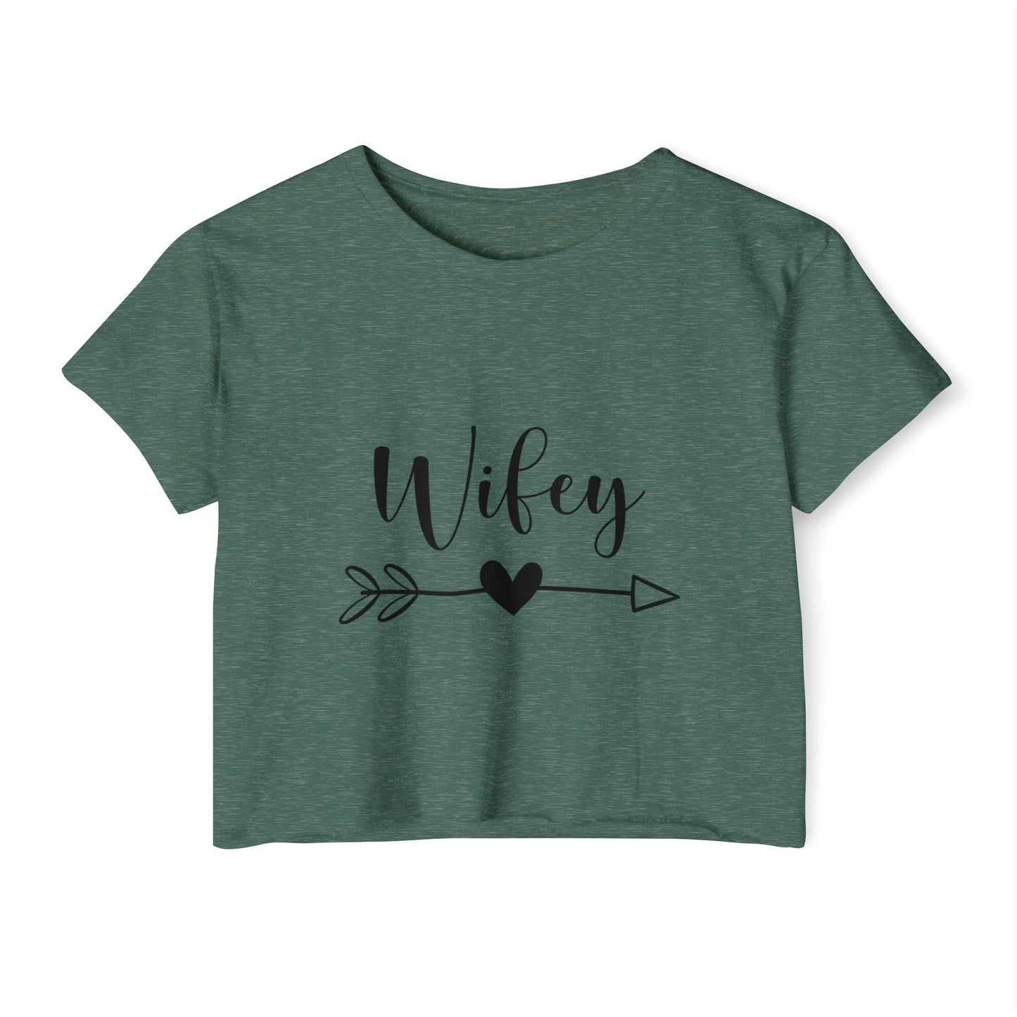 Wifey Festival Crop Top, Women's Crop Tee, Cute Summer Top, Boho Style Shirt, Gift for Her, Anniversary Gift, Trendy Clothing