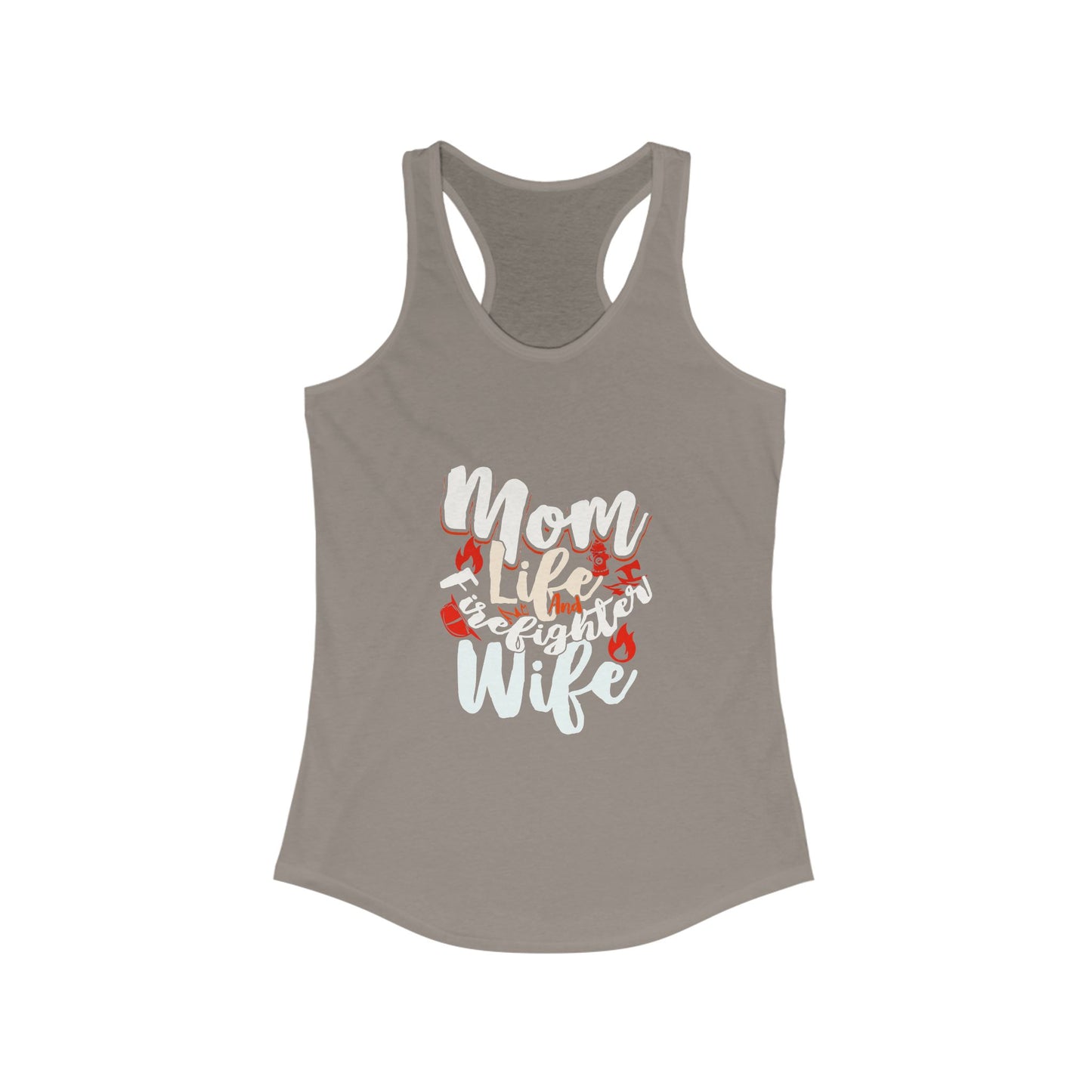 Mom Life Racerback Tank Top - Perfect Gift for Wives - Lightweight Summer Top