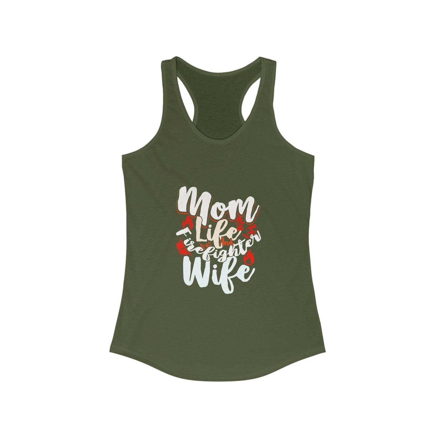 Mom Life Racerback Tank Top - Perfect Gift for Wives - Lightweight Summer Top