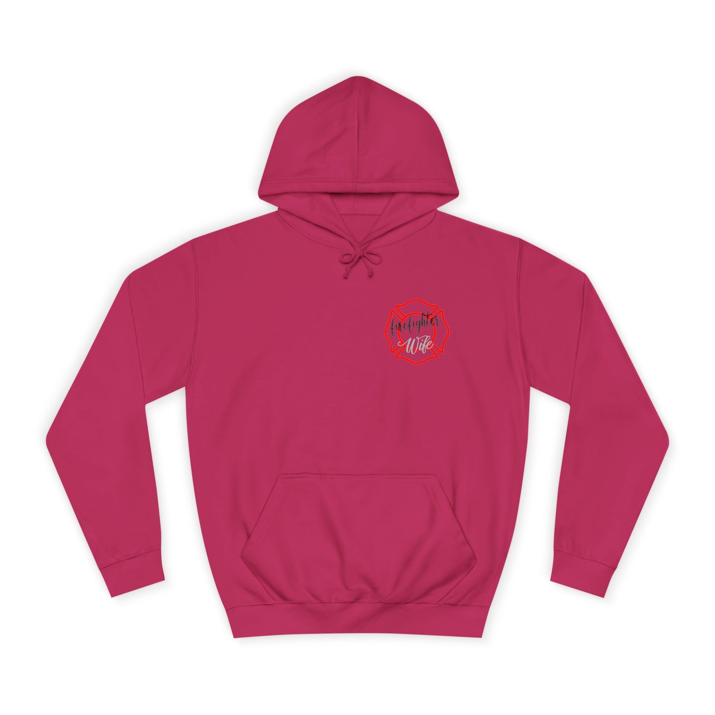 Firefighter Wife Unisex College Hoodie – Stylish Comfort for Celebrating Love & Dedication