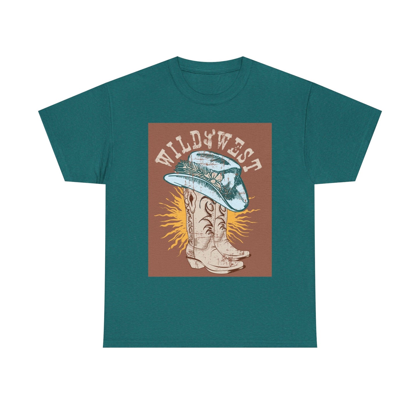 Wild West Cowboy Tee, Graphic Tee, Western Style Shirt, Country Music Apparel, Rodeo Outfit, Gift for Cowpoke Lovers