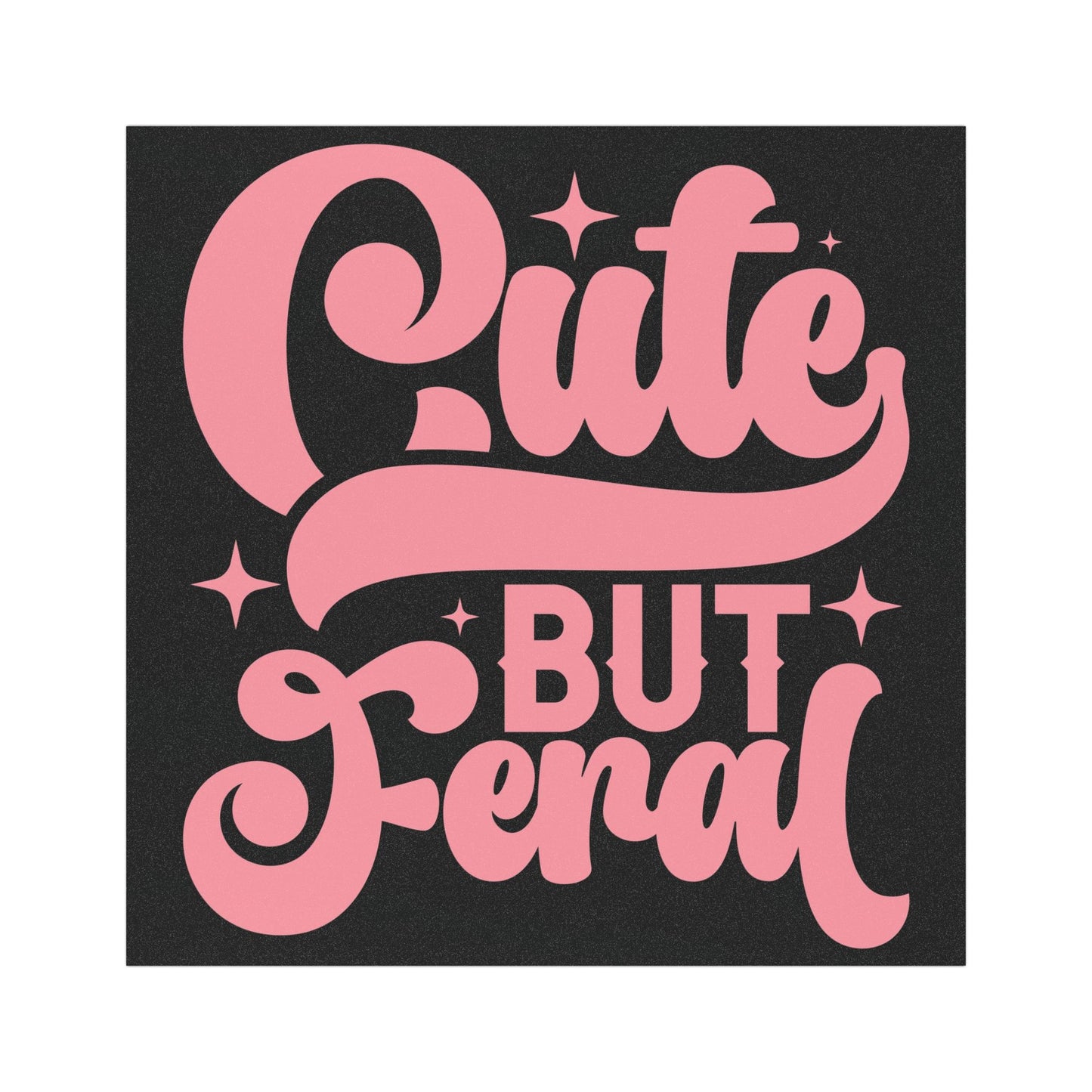 Cute But Feral Car Magnet - Playful Auto Decor for Animal Lovers