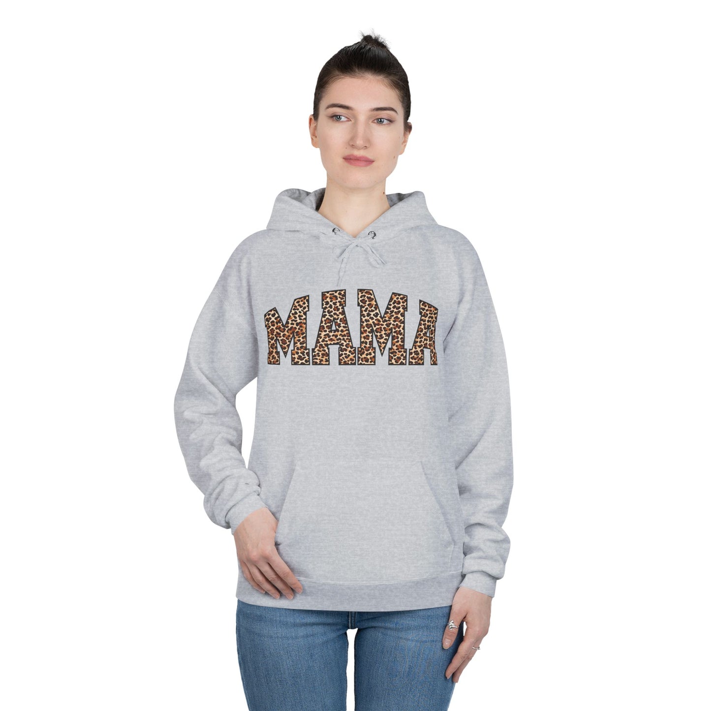 Leopard Print Mama Hoodie - Unisex EcoSmart® Pullover Sweatshirt