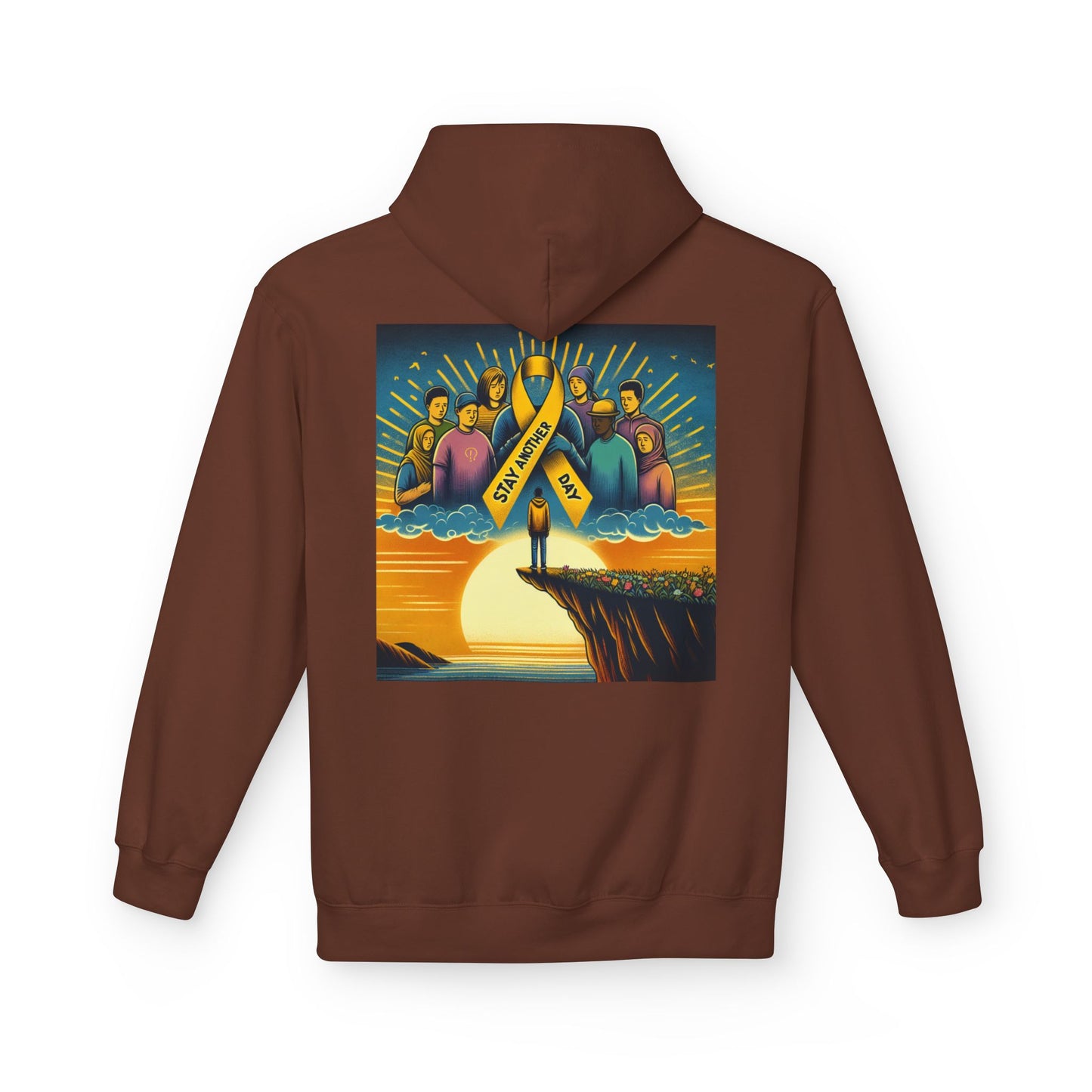 Stay Another Day Hoodie, Inspirational Fleece Sweatshirt, Unisex Gift, Motivational Apparel, Casual Hoodie for Everyday Wear