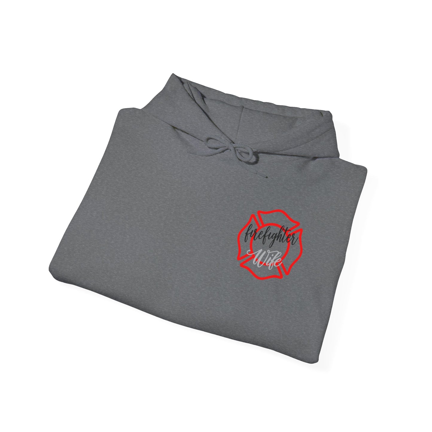 Firefighter Wife Hooded Sweatshirt - Unisex Heavy Blend™ - Support & Honor