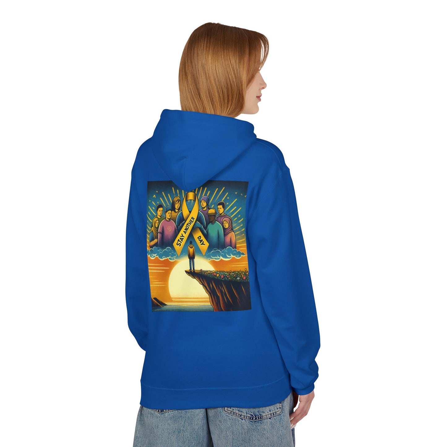 Stay Another Day Hoodie, Inspirational Fleece Sweatshirt, Unisex Gift, Motivational Apparel, Casual Hoodie for Everyday Wear