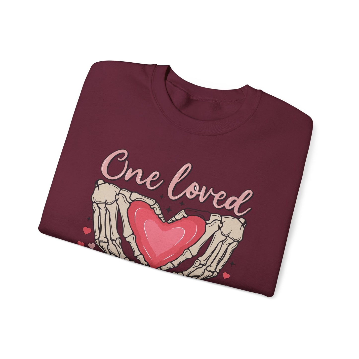 One Loved Mama Crewneck Sweatshirt, Perfect Gift for Moms, Cozy Layer for Birthdays, Mother's Day, Heartfelt Gift Idea
