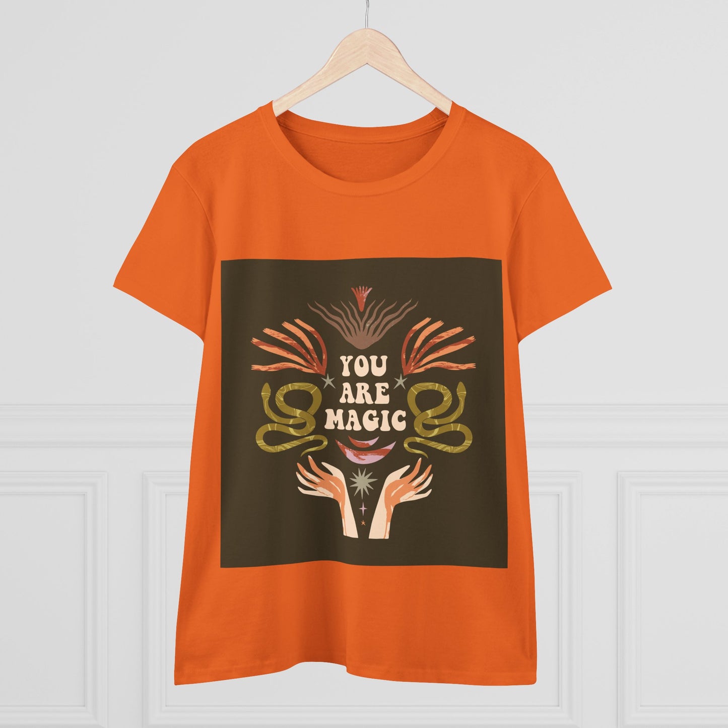 You Are Magic Women's Midweight Cotton Tee, Inspirational T-Shirt, Gifts for Her, Positive Vibes Apparel, Unique Women's Fashion