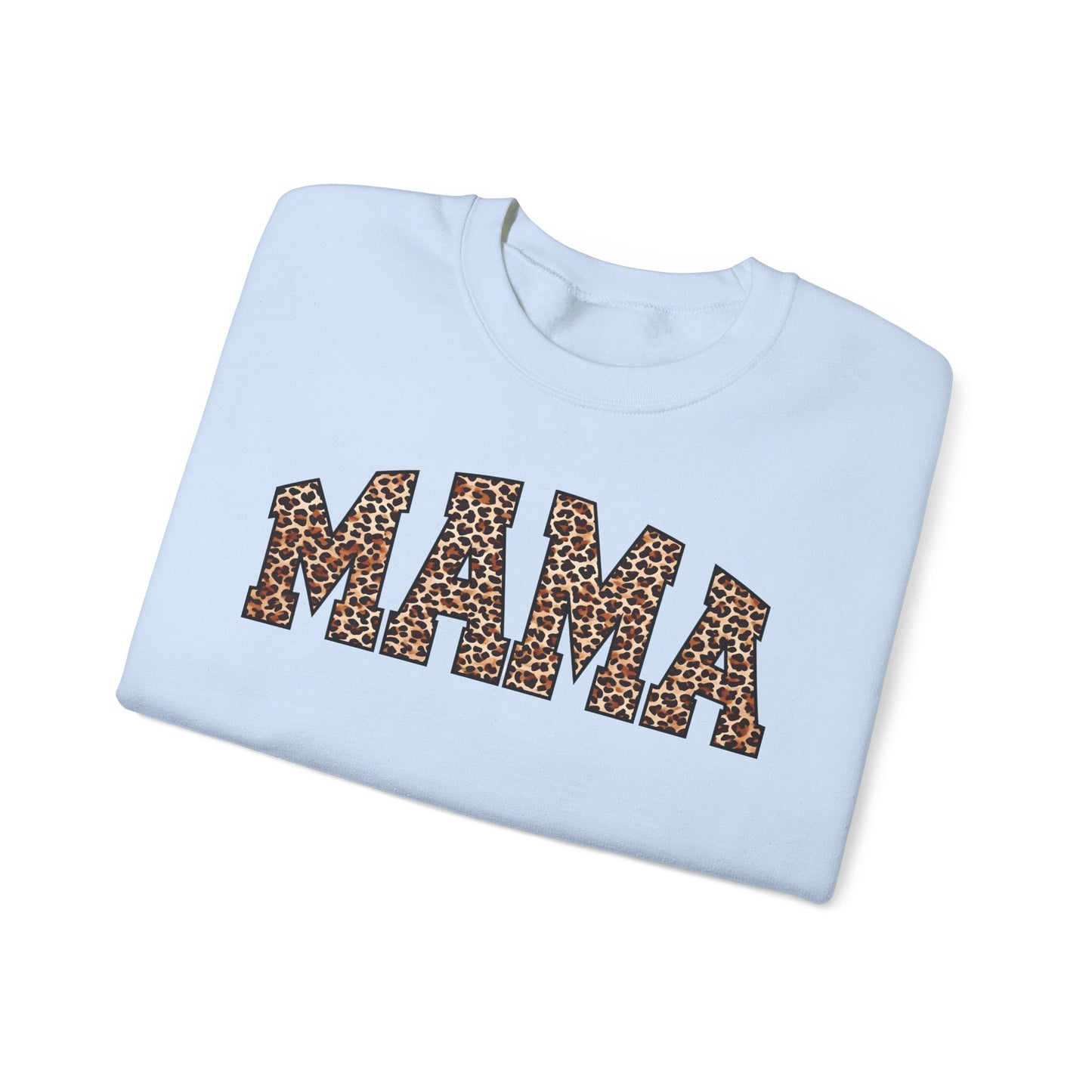 Mama Leopard Print Crewneck Sweatshirt - Unisex Heavy Blend™