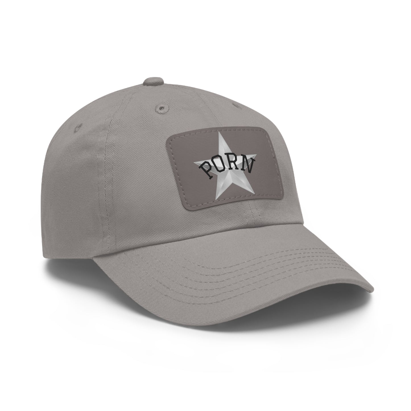 Stylish Dad Hat with Leather Patch, Casual Cap for Men, Summer Accessory, Fun Gift for Dads, Trendy Headwear. fun gifts for her, stylish womens hat