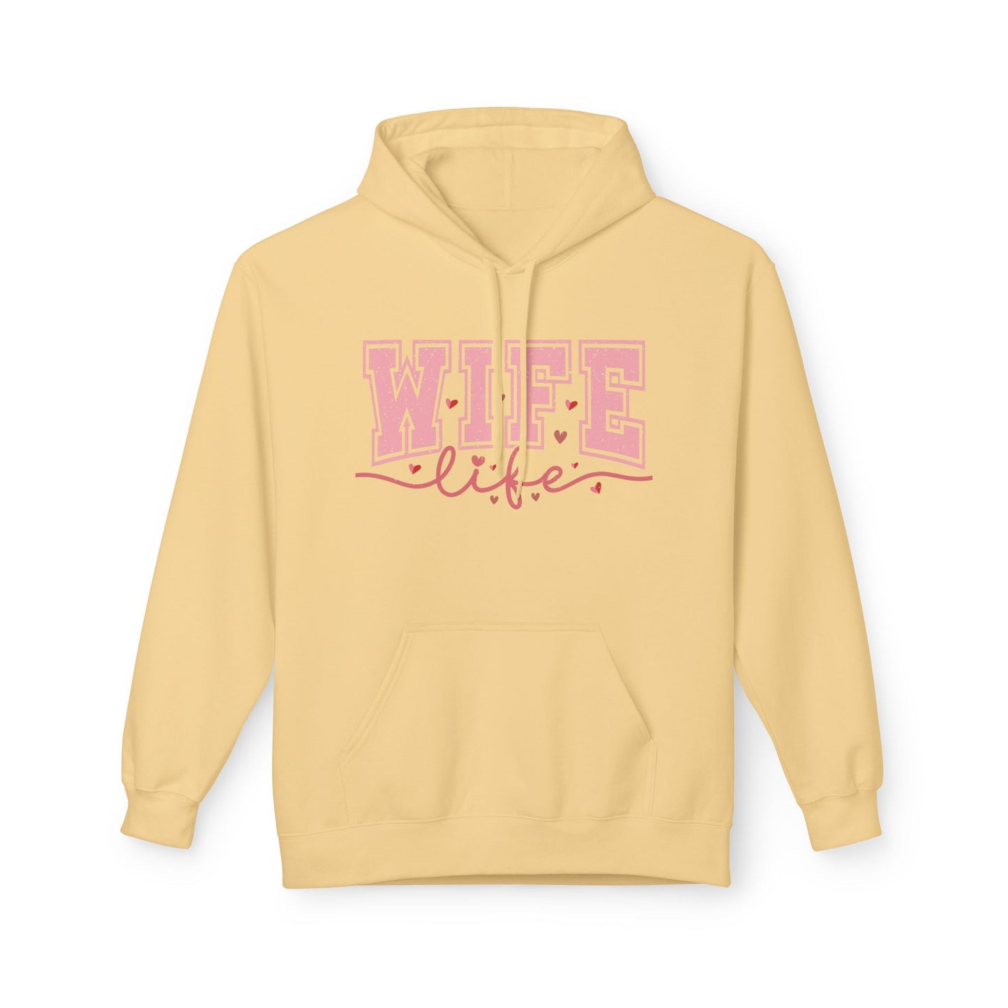 Wife Life Unisex Softstyle Fleece Hoodie | Cozy Gift for Her