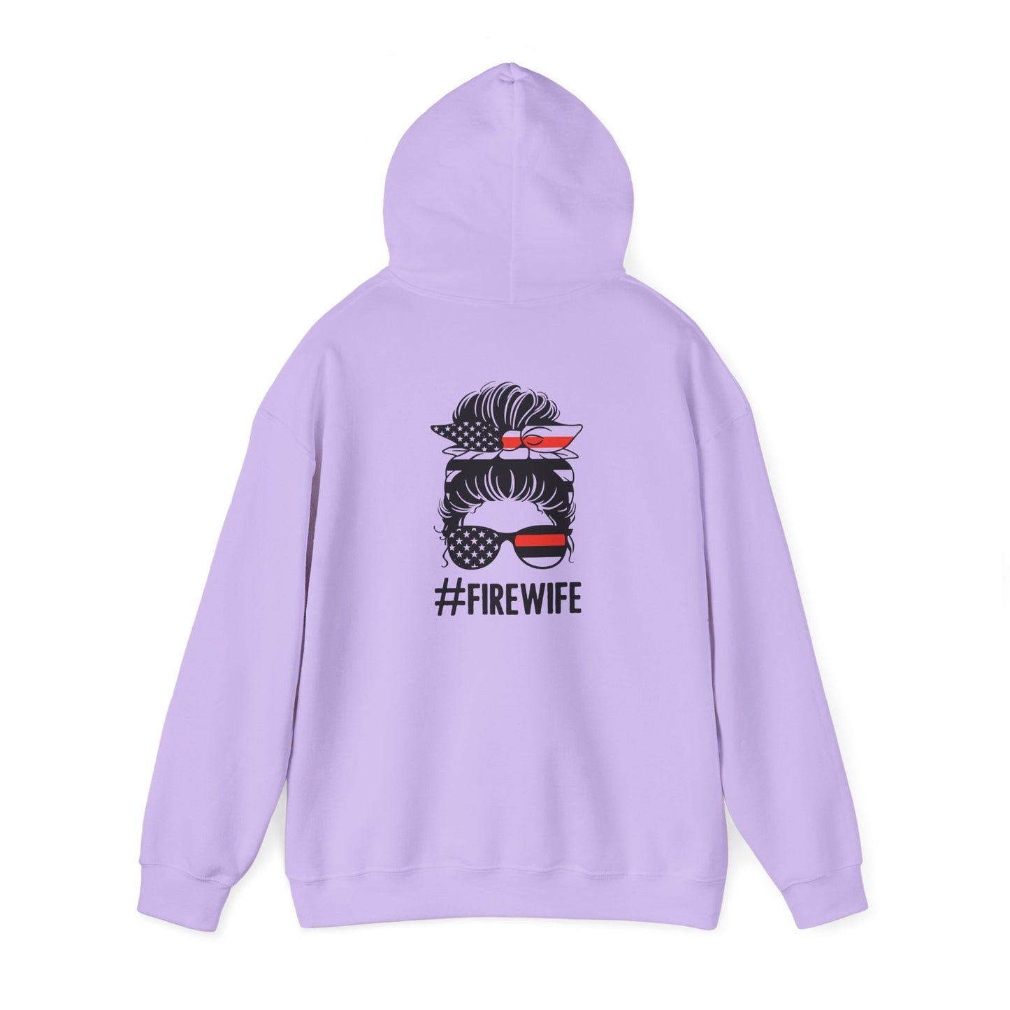 Firefighter Wife Hooded Sweatshirt - Unisex Heavy Blend with Uplifting Design