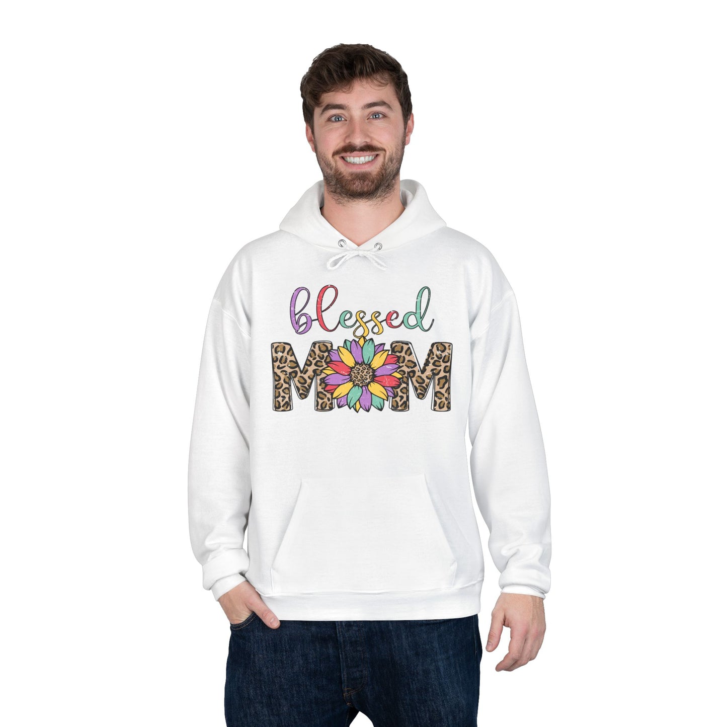 Blessed Mom Eco-Friendly Pullover Hoodie