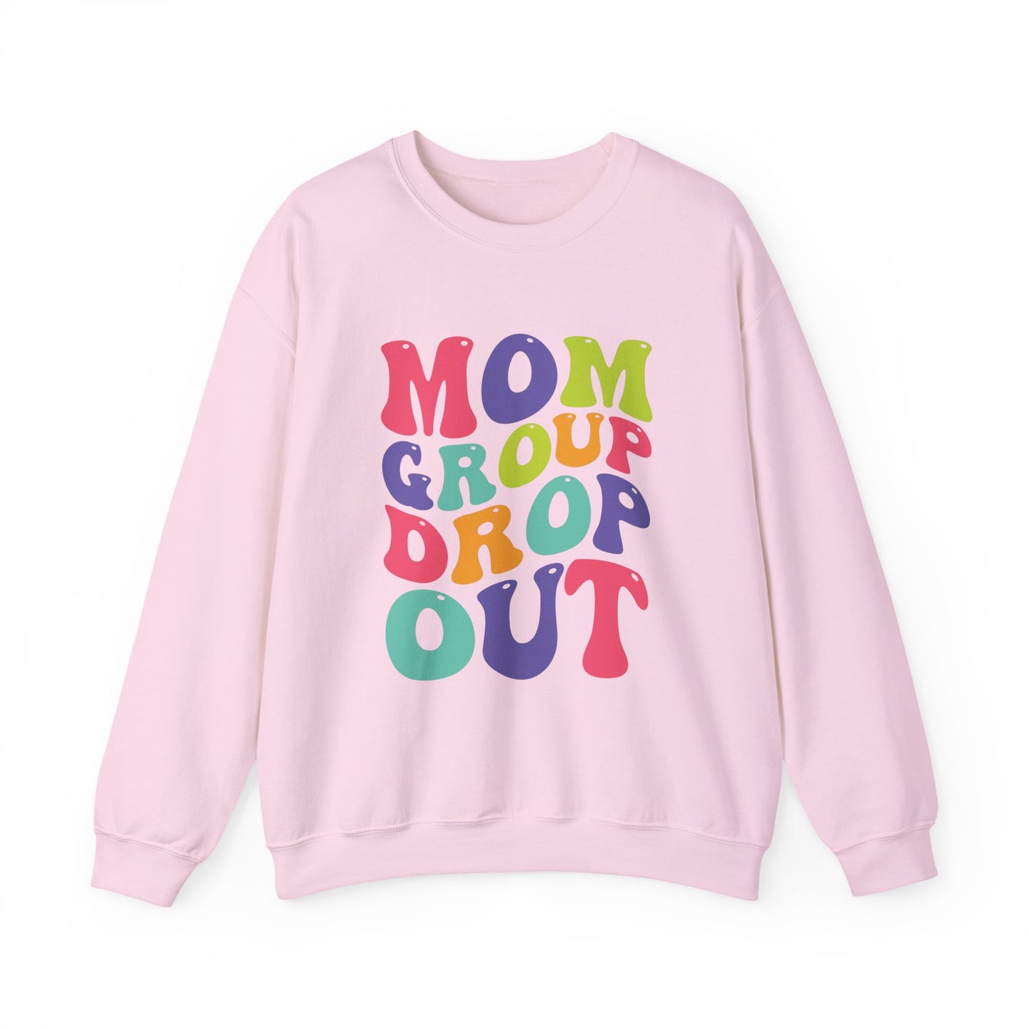 Vibrant Mom Group Dropout Sweatshirt, Cozy Crewneck, Perfect for Moms, Gift for Mother's Day, Casual Wear, Fun Family Gatherings