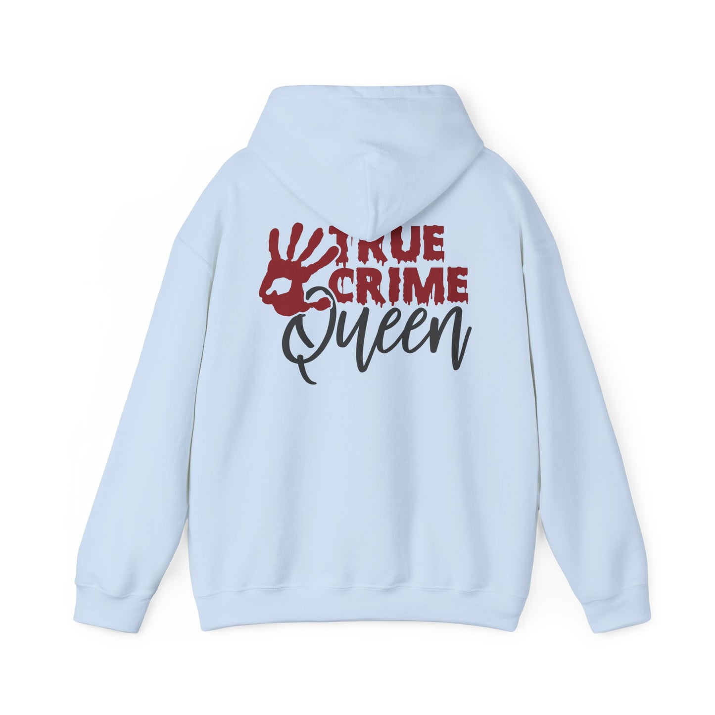 True Crime Queen Hoodie - Cozy Sweatshirt for True Crime Lovers, Perfect Gift for Halloween, Birthdays, and Everyday Wear
