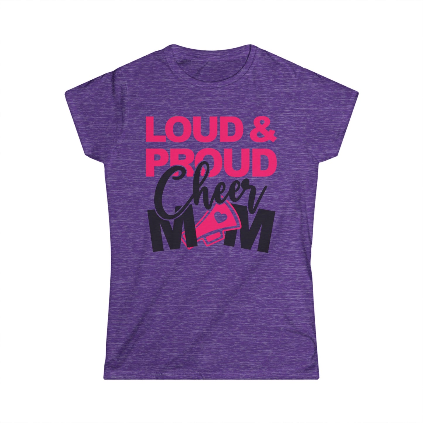 Loud & Proud Cheer Mom Tee | Cheerleading Gift, Sports Apparel, Mother's Day Gift, Team Spirit Shirt, Comfortable Casual Wear