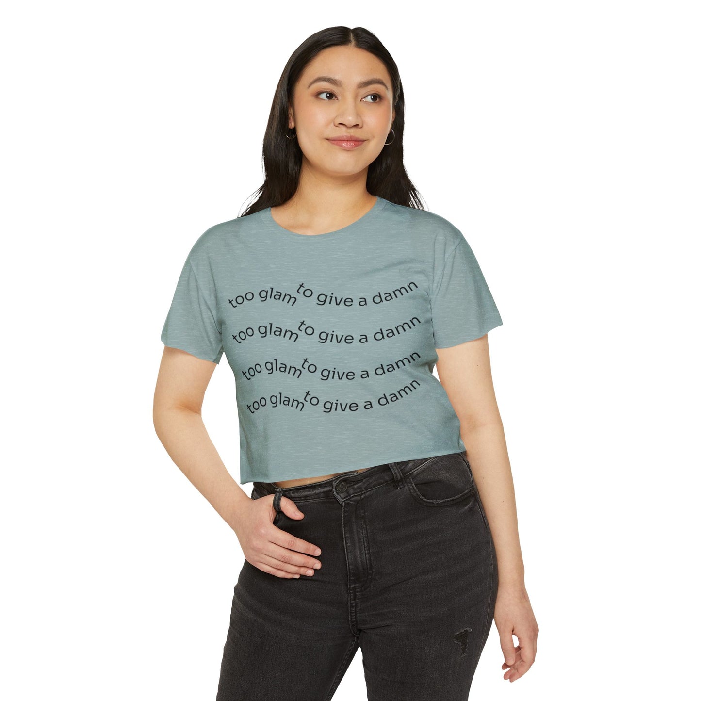 Chic Festival Crop Top, Women's Graphic Tee, Casual Summer Top, Trendy Clubwear, Gift for Her, Festival Fashion