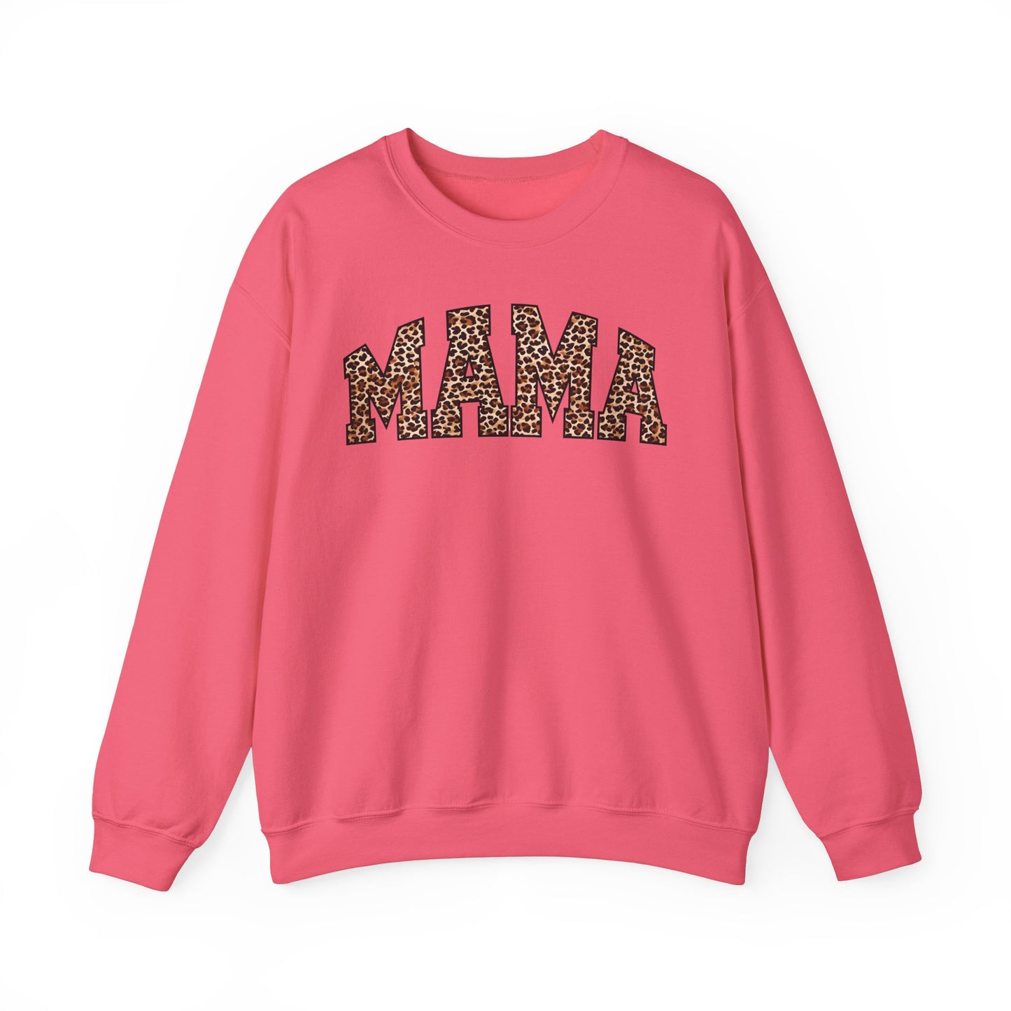 Mama Leopard Print Crewneck Sweatshirt - Unisex Heavy Blend™
