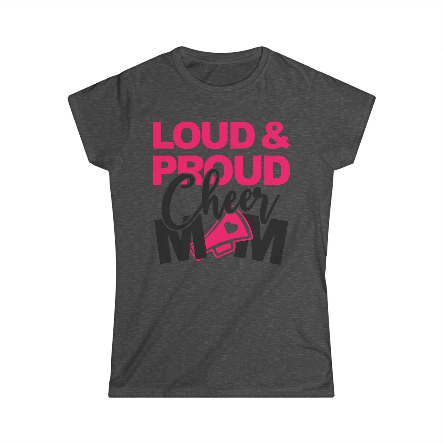 Loud & Proud Cheer Mom Tee | Cheerleading Gift, Sports Apparel, Mother's Day Gift, Team Spirit Shirt, Comfortable Casual Wear