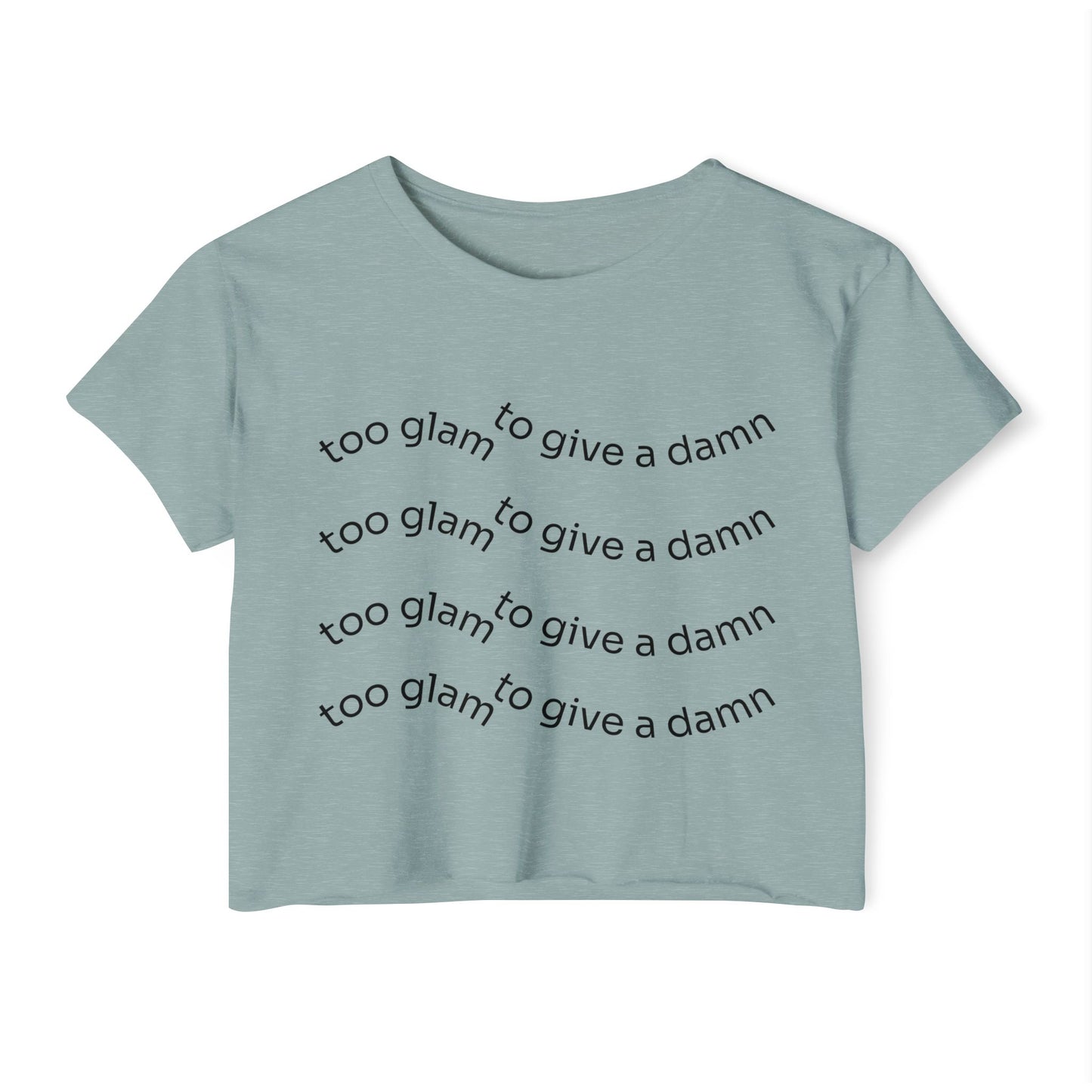 Chic Festival Crop Top, Women's Graphic Tee, Casual Summer Top, Trendy Clubwear, Gift for Her, Festival Fashion