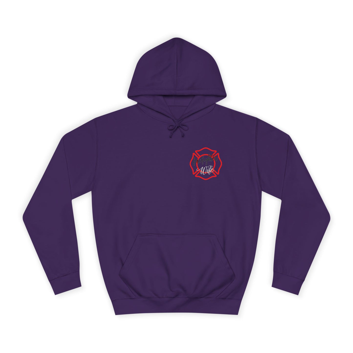 Firefighter Wife Unisex College Hoodie – Stylish Comfort for Celebrating Love & Dedication