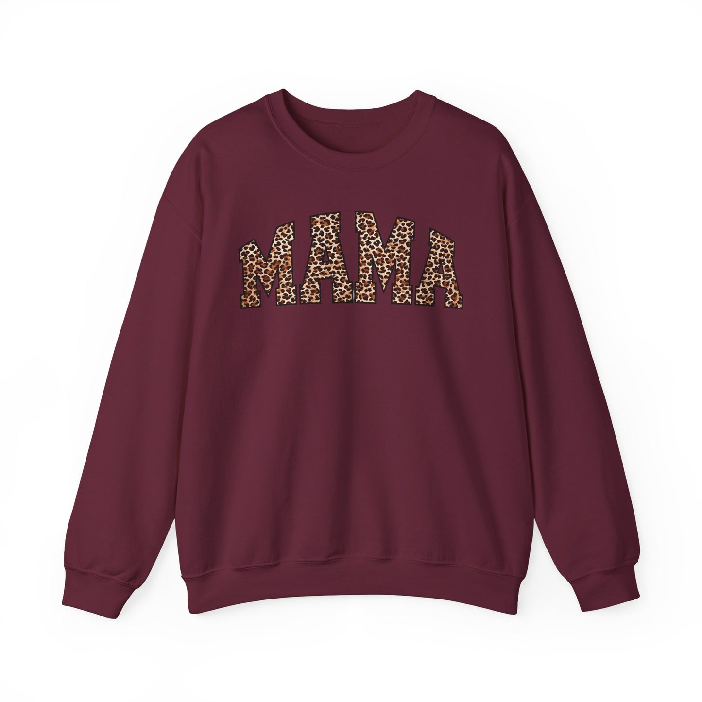 Mama Leopard Print Crewneck Sweatshirt - Unisex Heavy Blend™