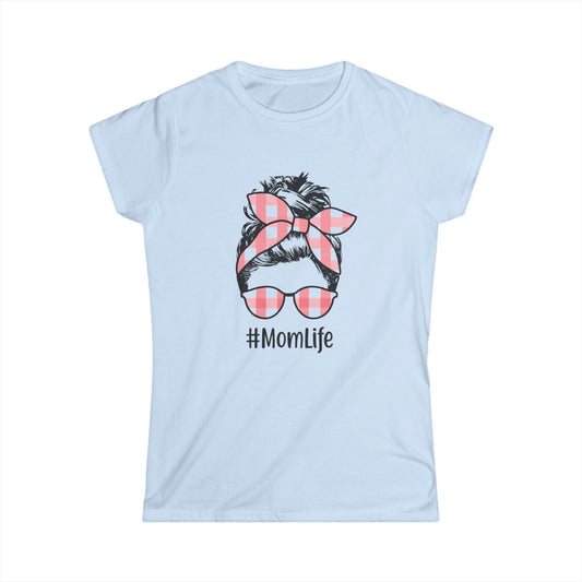 #MomLife Women's Softstyle Tee - Perfect Gift for Moms