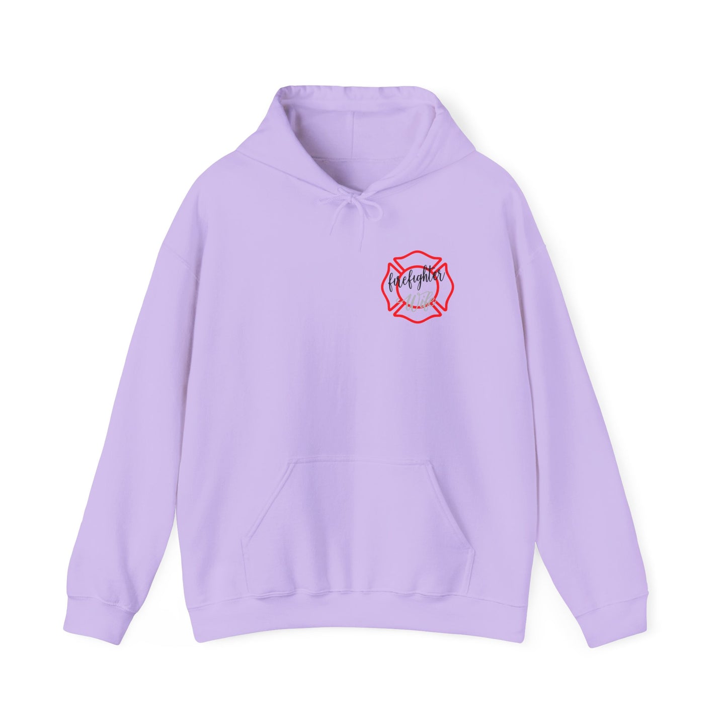 Firefighter Wife Hooded Sweatshirt - Unisex Heavy Blend with Uplifting Design