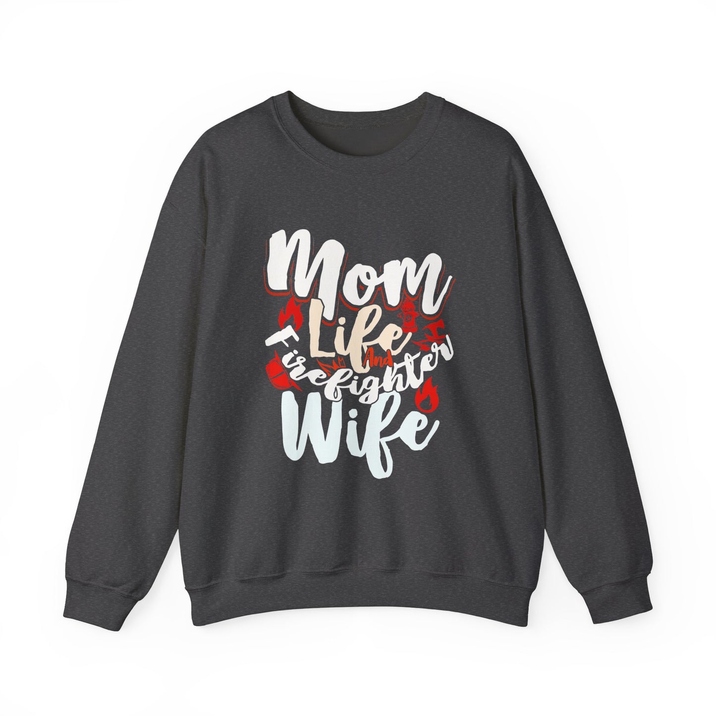 Firefighter Wife Crewneck Sweatshirt - Cozy Apparel for Moms