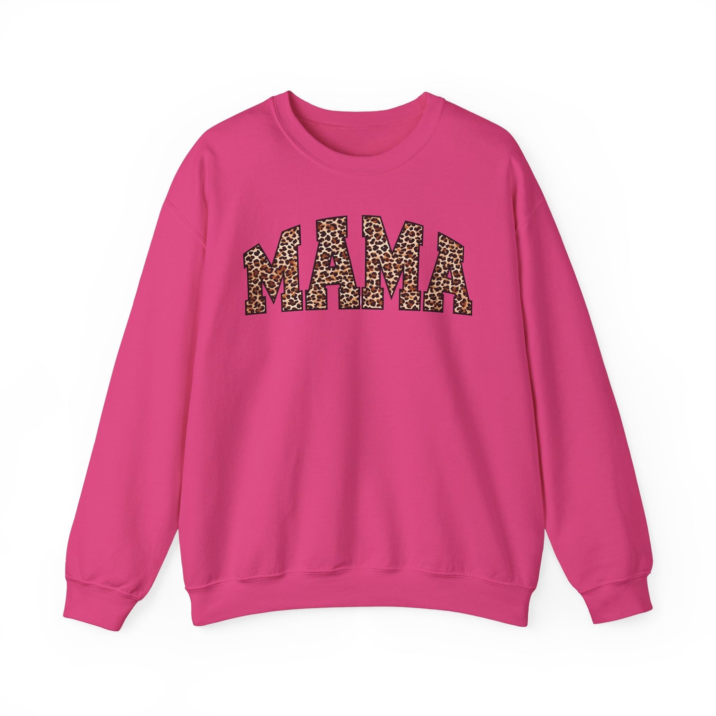 Mama Leopard Print Crewneck Sweatshirt - Unisex Heavy Blend™
