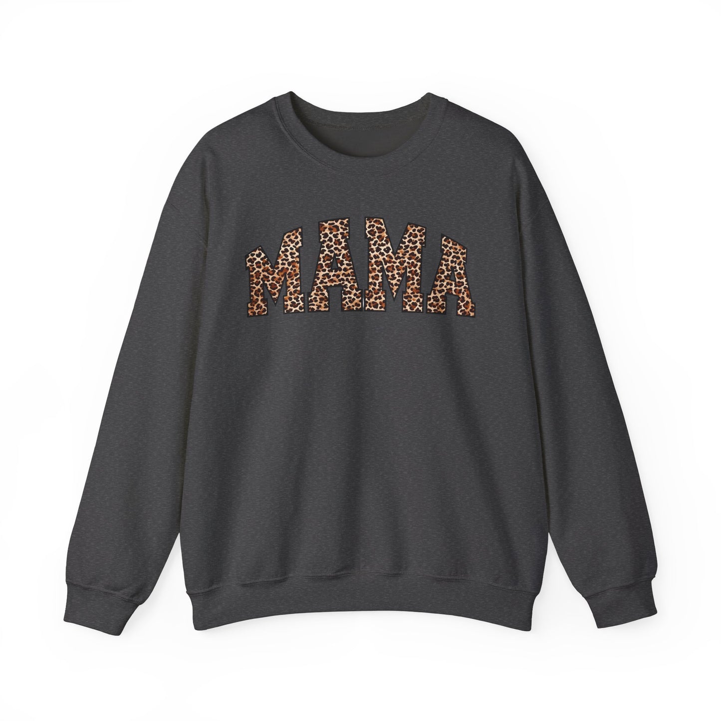 Mama Leopard Print Crewneck Sweatshirt - Unisex Heavy Blend™