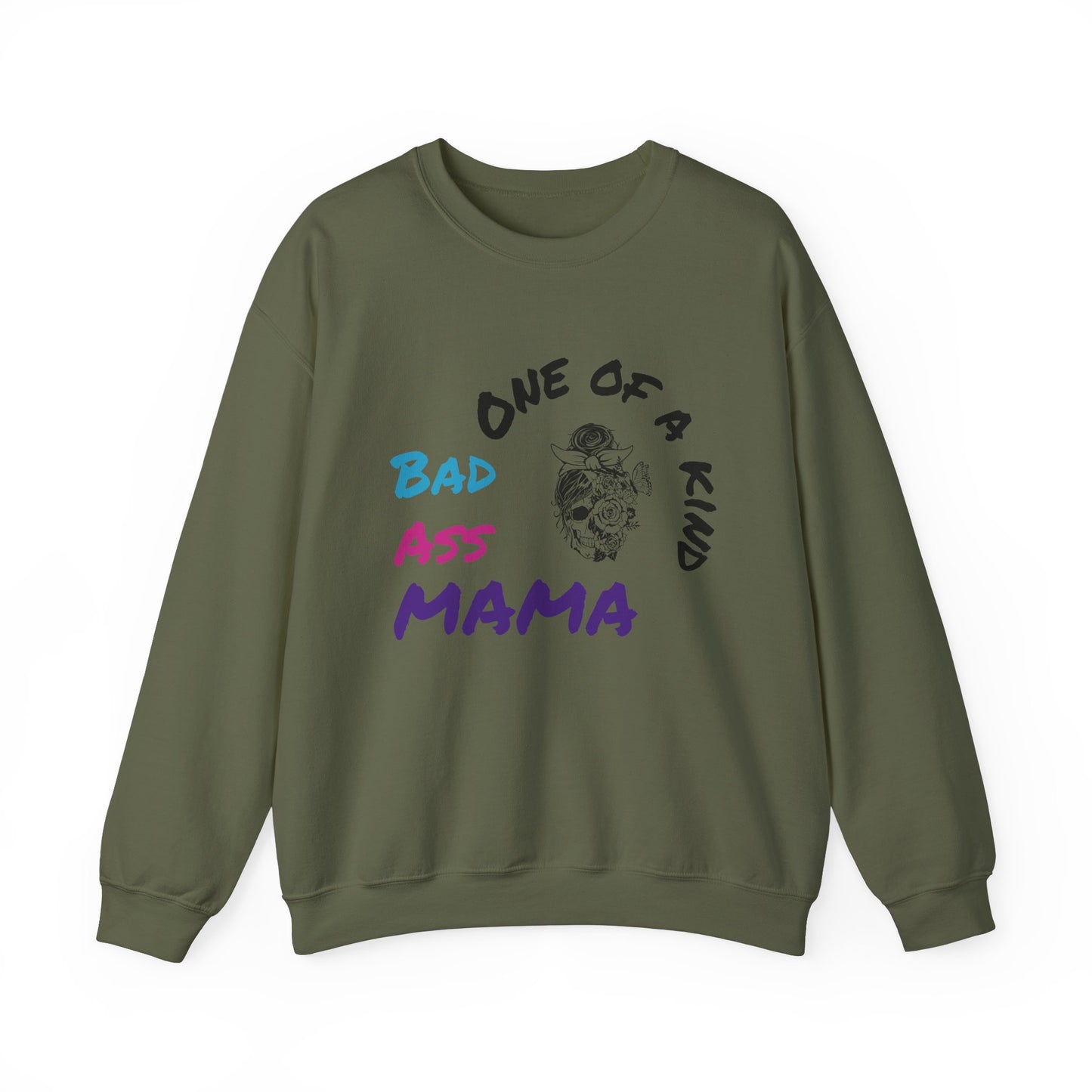 One of a Kind Bad Ass Mama Sweatshirt - Unisex Heavy Blend™ Crewneck