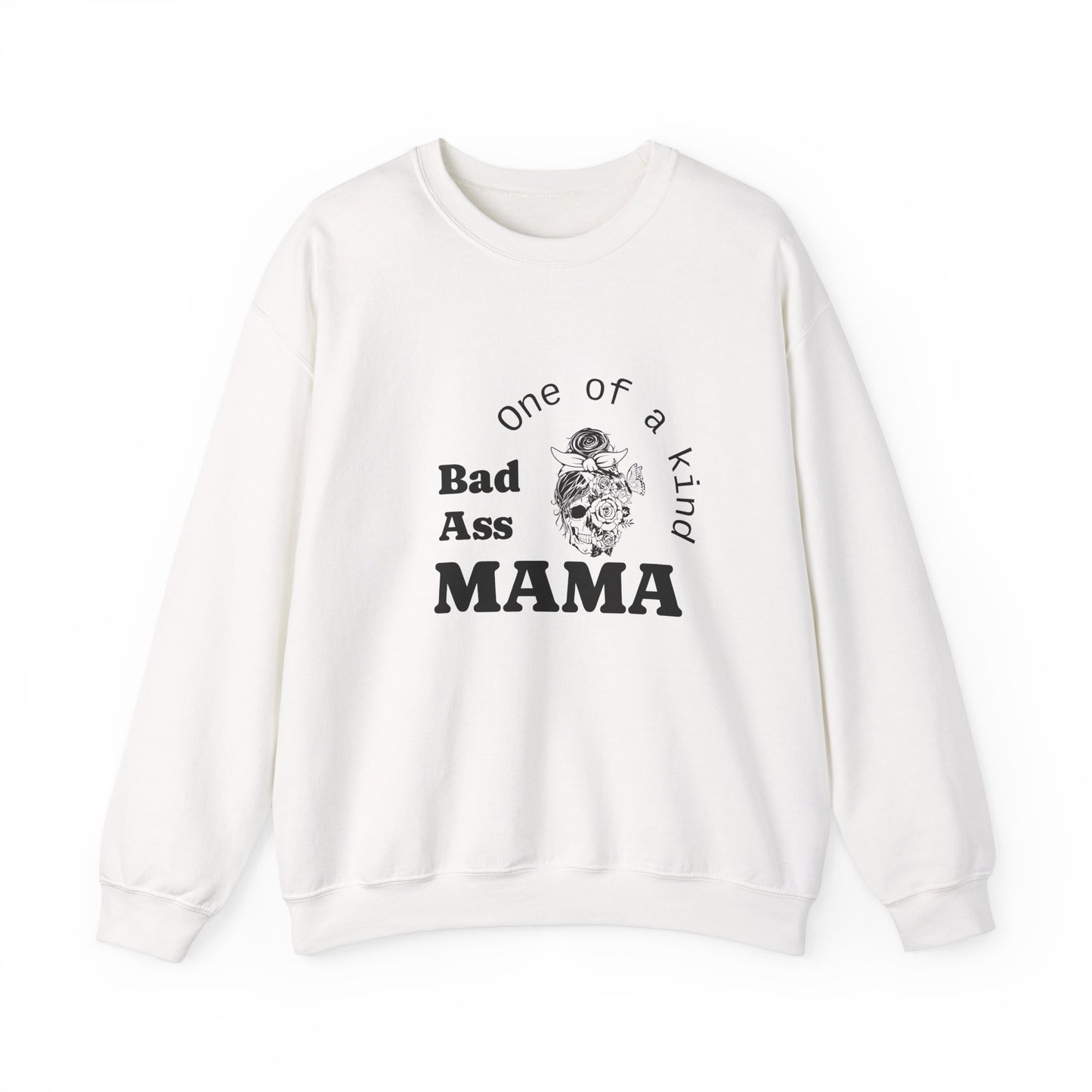 Bad Ass Mama Crewneck Sweatshirt - Unisex Heavy Blend