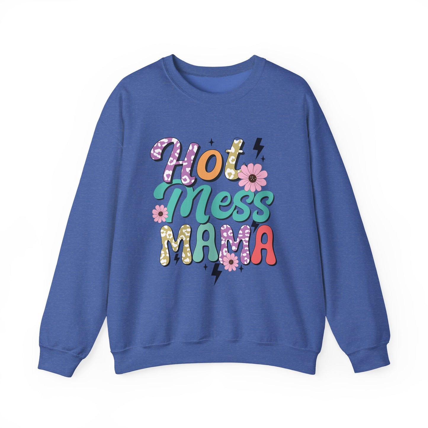 Hot Mess Mama Sweatshirt | Cozy Gift for Moms | Fun and Stylish Crewneck | Perfect for Casual Wear, Birthdays, Mother’s Day, Celebrations